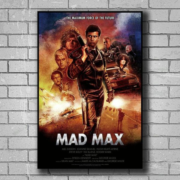 

a202 mel gibson mad max 1979 classic movie film wall sticker silk poster art light canvas home decoration