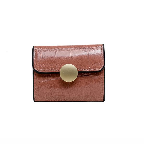 

ishowtienda women retro coin purse pure color serpentine short wallet square soft card holder handbag women bags bolso mujer, Red;black