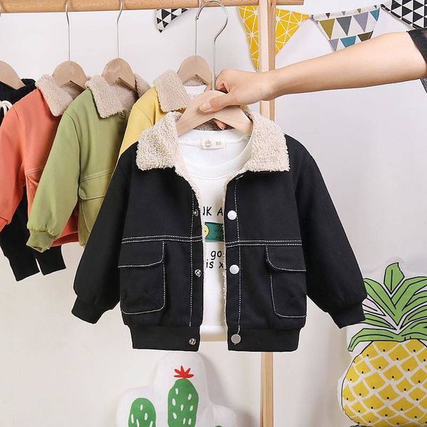 

new toddler boys jackets autumn winter thick korean jacket for boy baby kids clothing fashion casual children coats high quality, Blue;gray