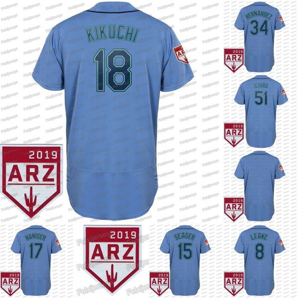 

2019 Spring Training 18 Yusei Kikuchi Edwin Encarnacion Crawford Kyle Seager 17 Mitch Haniger Zac Rosscup Hernandez 9 Dee Gordon Jersey