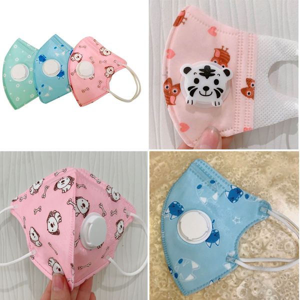 

детская маска mascherine ffp3 детские мультяшные маски для лица активный угольный фильтр дыхательный клапан pm2.5 anti virus haze пылезащитн