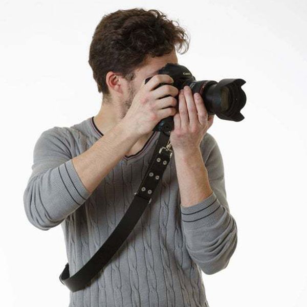 Unisex Kamera Bant Tek Omuz Kayışı Punk Deri Ayarlanabilir Bant Hızlı Bırakma DSLR Kamera Aksesuarları Moda Cosplay Boyun askısı