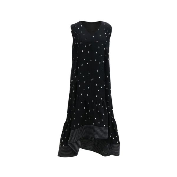 

deat] 2020 new summer fashion dot striped hem high waist slim classic wild new dress women's summer fashion tide clothing ar760, Black;gray