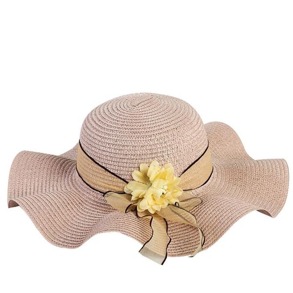 

women's fashion summer beach hat outdoor outing sunscreen straw hat sun hats women kapelusz damski lato beach holiday caps #lr3, Blue;gray