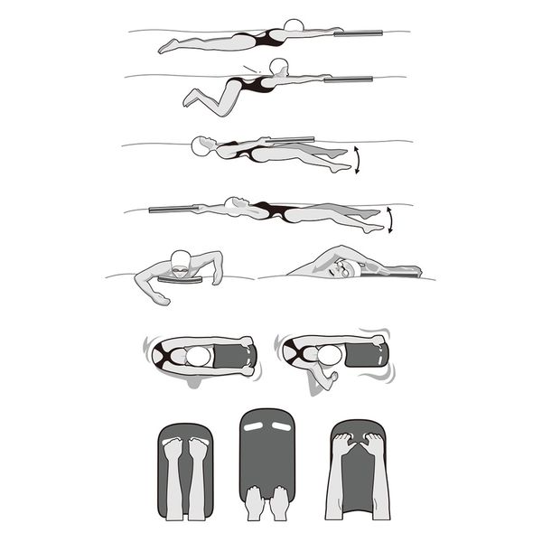 

1pcs kids adults kickboard foam eva float kick board learning pool swim safety aid lightweight durable comfortable grip dumbbells