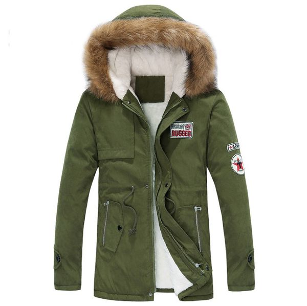 

designer parka men coats fashion winter jacket women slim thicken fur hooded outwear warm coat clothing casual mens coat s-4xl, Black;brown