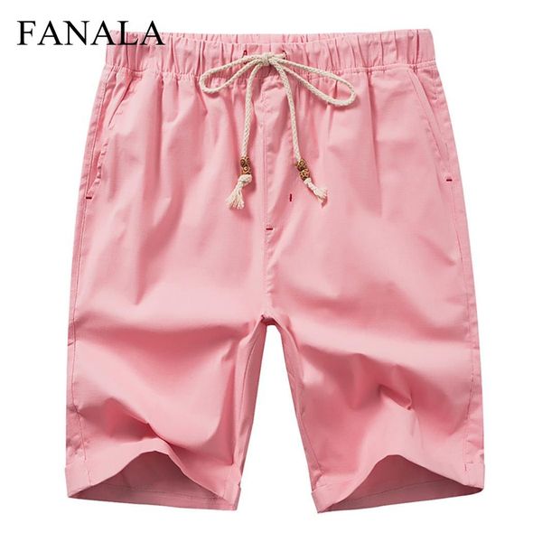 

men casual solid drawstring pocket shorts beach linen natural waist mini shorts spring summer autumn short pants, White;black