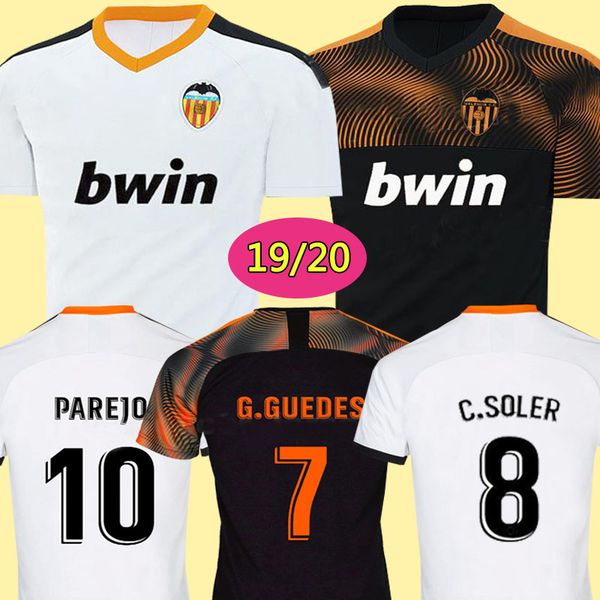 

New 2019 2020 valencia occer jer ey cami eta equipacion del valencia 18 19 20 3a quality football hirt parejo bat huayi gameiro
