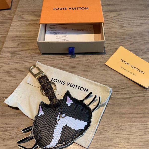 

louis vuitton keychain дизайнер брелок 5 стиль мода брелок кожаный высокий мультфильм украшения брелки милые роскошные брелки новый стиль, Silver
