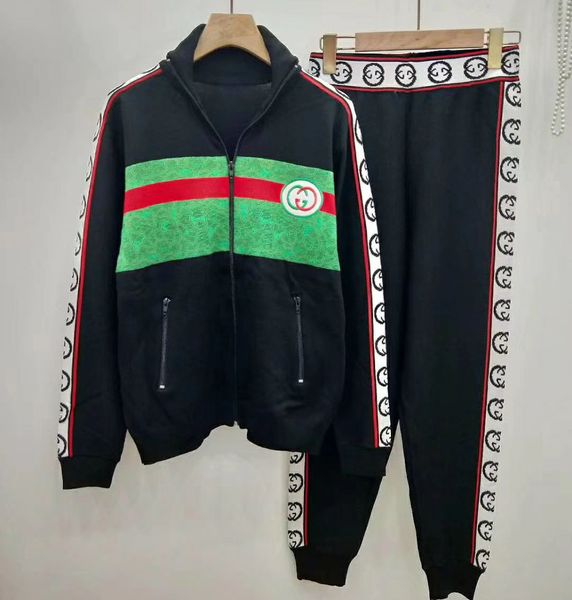 

women luxury tracksuits fashion pattern hoodies + sweatpants women luxury letter print two piece set sport style tracksuits 3 styles, Gray