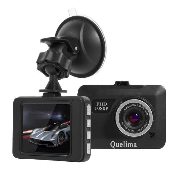 

quelima 2.22 inch tft screen 720p car dvr camera loop recording dash cam