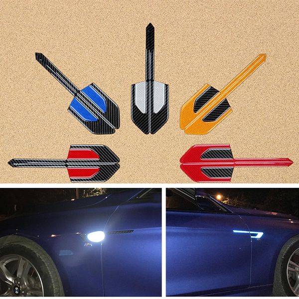 

10 colors anti collision car reflective strips 300m area warning mark safety prompt evening driving self adhesive