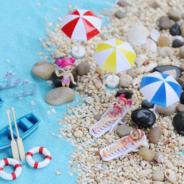 

various miniature bonsai fairy craft garden landscape sun umbrella decoration