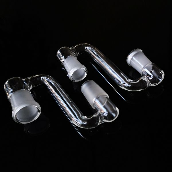 10 Stile Glasadapter 14 mm 18 mm weiblich männlich Gelenk Glas Dropdown-Adapter Bohrinseln für Aschefänger SW52 Raucherzubehör