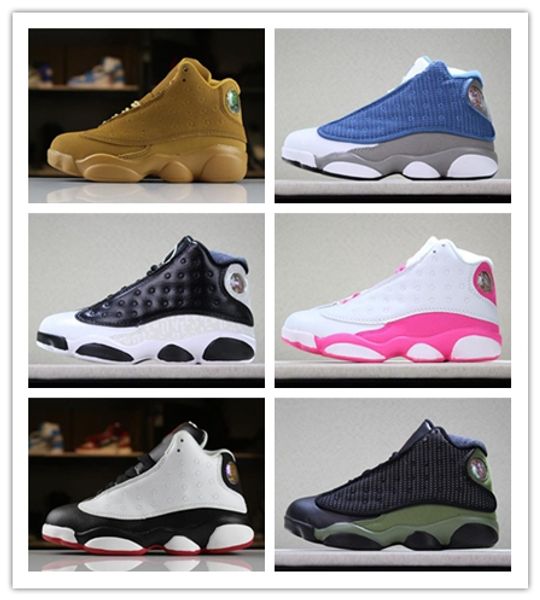 

2019 kids 13 children basketball shoes boy girl 13s black sports shoes toddlers athletic trainers mens kids shoes birthday gift