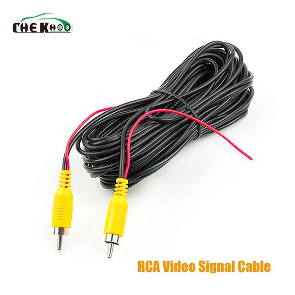 

6/10m rca video cable car reverse rear view parking camera video cable with detection wire audio converter