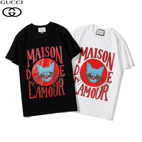 

2020 new summer comfortable short sleeve embroidered meow sequins women t shirt, Black