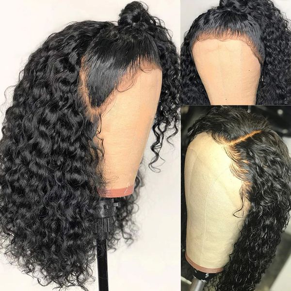 

короткий боб фронт шнурок человеческих волос парики бразильских завитый парик человеческих волосы для чернокожих женщин hd frontal afro глуб, Black;brown