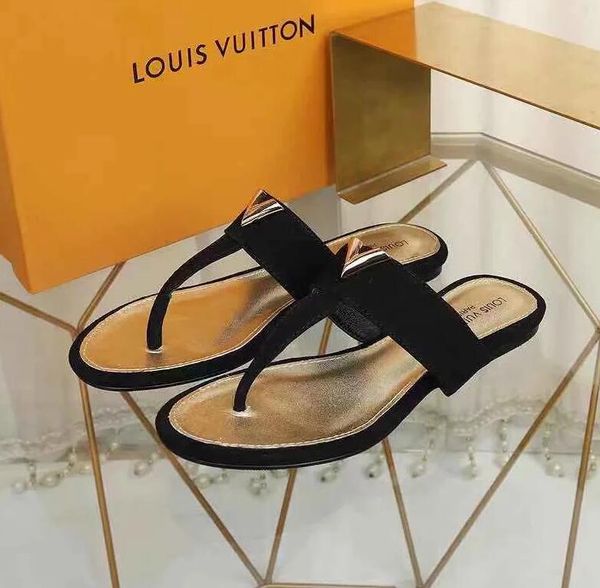 

men women sandals shoes luxury slide summer fashion wide flat slippery sandals slipper flip flop, Black
