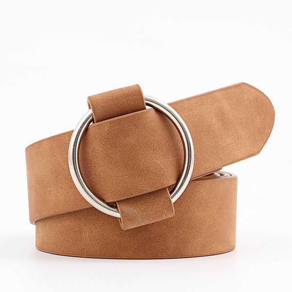 

new ladies belt round neck buckle belt women casual jeans wild needle-metal buckle ladies lace, Black;brown