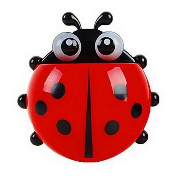 

1pc cute convenient toothbrush holdertoiletriestoothpaste holder wall powerful suction selling