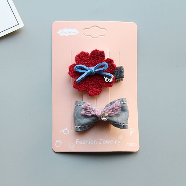 

european and american baby head accessories korean-style handmade girls flower headdress childrens hair accessories handmade fabric flower b, Slivery;white