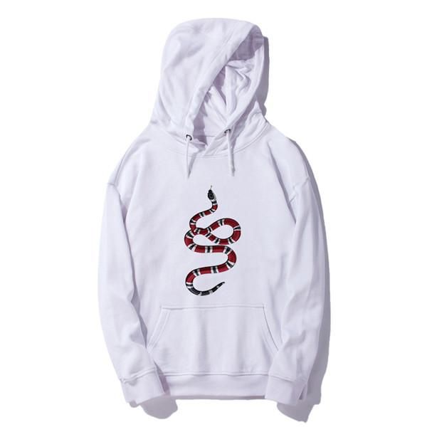

19fw new luxurious italy brand design hooded hoodie men women fashion snake print casual streetwear sweatshirts outdoor sweatshirt, Gray;blue