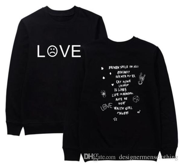 

nipsey hussle женщины конструктор толстовки с длинным рукавом письма печатных лил пип фуфайки горячие женщины rap одежда бесплатная доставка, Black