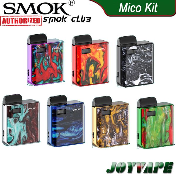 

SMOK MICO Kit 700mAh Pod System Kit с Мико Pod катриджей 1,7 мл Regular 1.0ohm Mesh 0.8ohm Coil Принято 100% оригинал