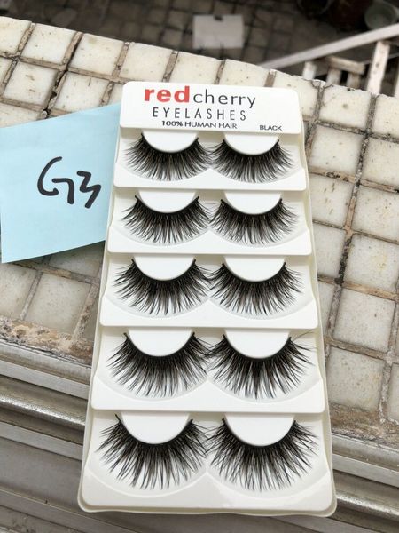 

1000 set red cherry 5 pairs false eyelashes 26 styles black cross messy natural long thick fake eye lashes beauty makeup high quality