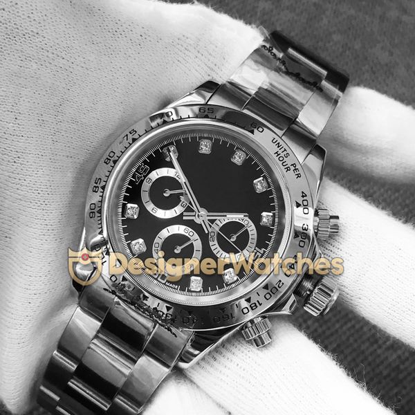 

18 style selling watch 40mm cosmograph 116506 116509 116520 116500 no chronograph stainless steel automatic mens watches, Slivery;brown