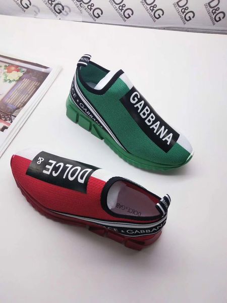 

2020 sock boots casual shoes flat fashion socks boots woman new slip-on elastic cloth speed trainer runner man shoes outdoors 1007, Black