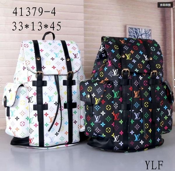 

2019 new fashion men's men's famous backpack style school bag women's bag women designers shoulder bag wallet 13