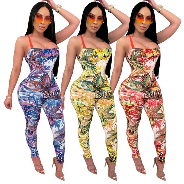 

women bodycon sleeveless playsuits overalls printed backless club tank jumpsuit long rompers ladies fashion outfits, Black;white