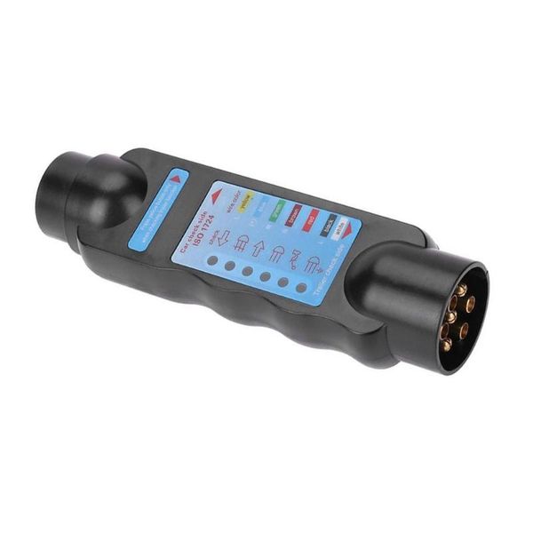 

12v 7-pin trailer socket truck trailer plug socket tester car wiring circuit light test tool electrics diagnostic tools