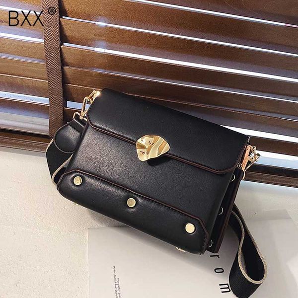 

bxx] pu leather crossbody bags for women 2020 spring fashion shoulder messenger bag lady travel handbags hk835