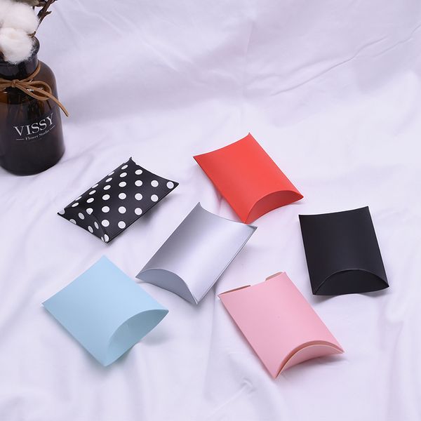 

10/20/30/50pcs kraft paper pillow shape candy gift box for birthday home party decoration supplies wedding favor packaging boxes