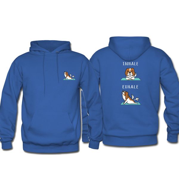 

cavalier king spaniel new brand men long sleeves casual men sweatshirt hoodies hoodie tracksuits male, Black