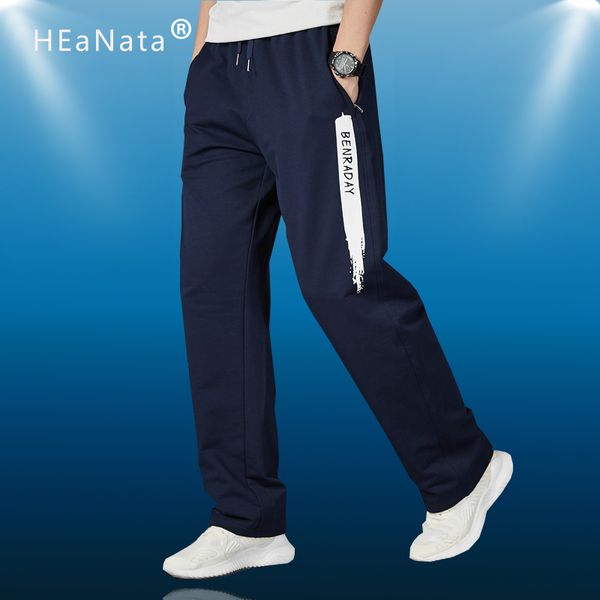 

jogging pants men loose straight fitness training running pants with zip pocket training sport bodybuilding clothing, Black;blue