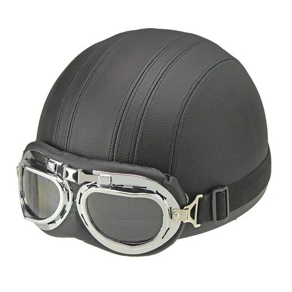 

motorcycle helmet men women open face half visor protection goggles safety helmet motorcycle r30