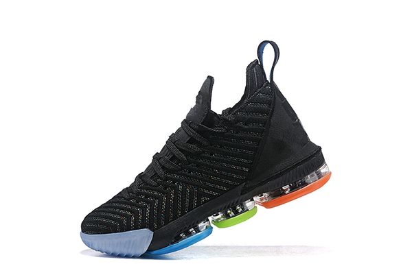 

2019 new arrival high 16s black knitting black leather outdoor shoes men sneakers size 40-47