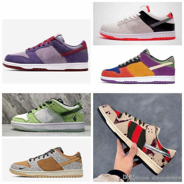 

2020 hot new dunk sb low freddy krueger chaussures кроссовки plate-forme женские мужские дизайнерские спортивные кроссовки кроссовки eur 36