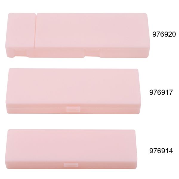 

1pc multifunction pure color plastic student pencil case home office storage stationery pouch office supply