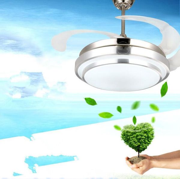 2020 Modern Ceiling Fan Lights Lamps Remote Control Ventilador De