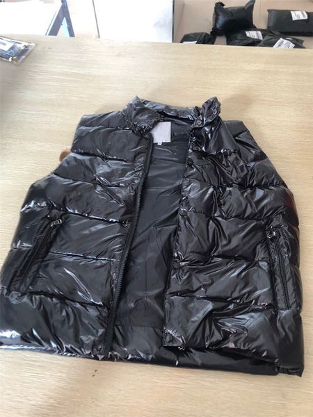 

men designer jacket vests down coat hooded luminous waterproof for men women brand outerwear windbreaker luxury coat thick vests jacket, Black;white