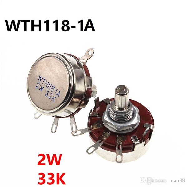 WTH118 2W 33K Single Turn Carbon Film Potentiometer Elektrisches Schweißmaschinenzubehör