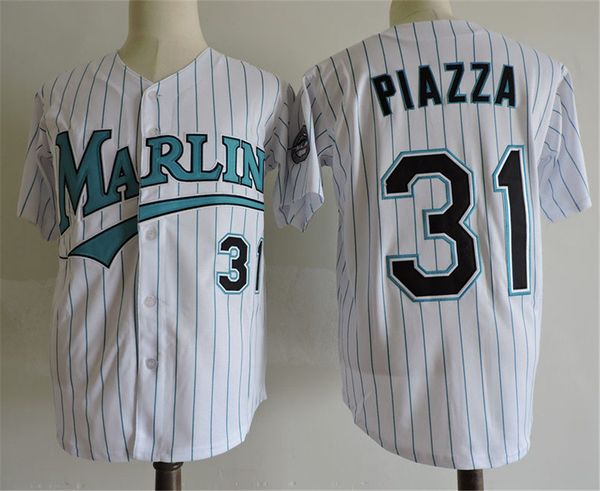 

Mens 31 Mike Piazza Jersey Florida Marlins Mike Piazza 100% Stitched Baseball Jerseys Cheap White Fast Shipping
