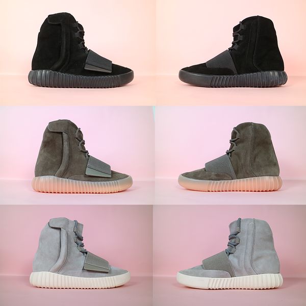 

with box yecheil kanye west 750 wave runner mauve inertia running shoes sneakers yeezy yeezys mens women v2 static 11s