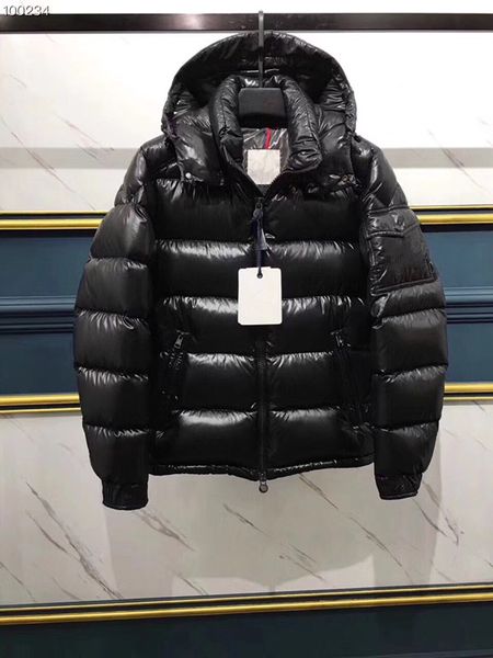 

Men women cla ic brand ca ual down jacket hiny matte down coat men outdoor fur collar warm feather dre winter warm coat outwear