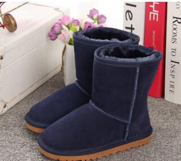 

2020 new real australia high-quality kids boys girls children baby 5281 warm snow boots teenage students snow winter boots, Black;grey